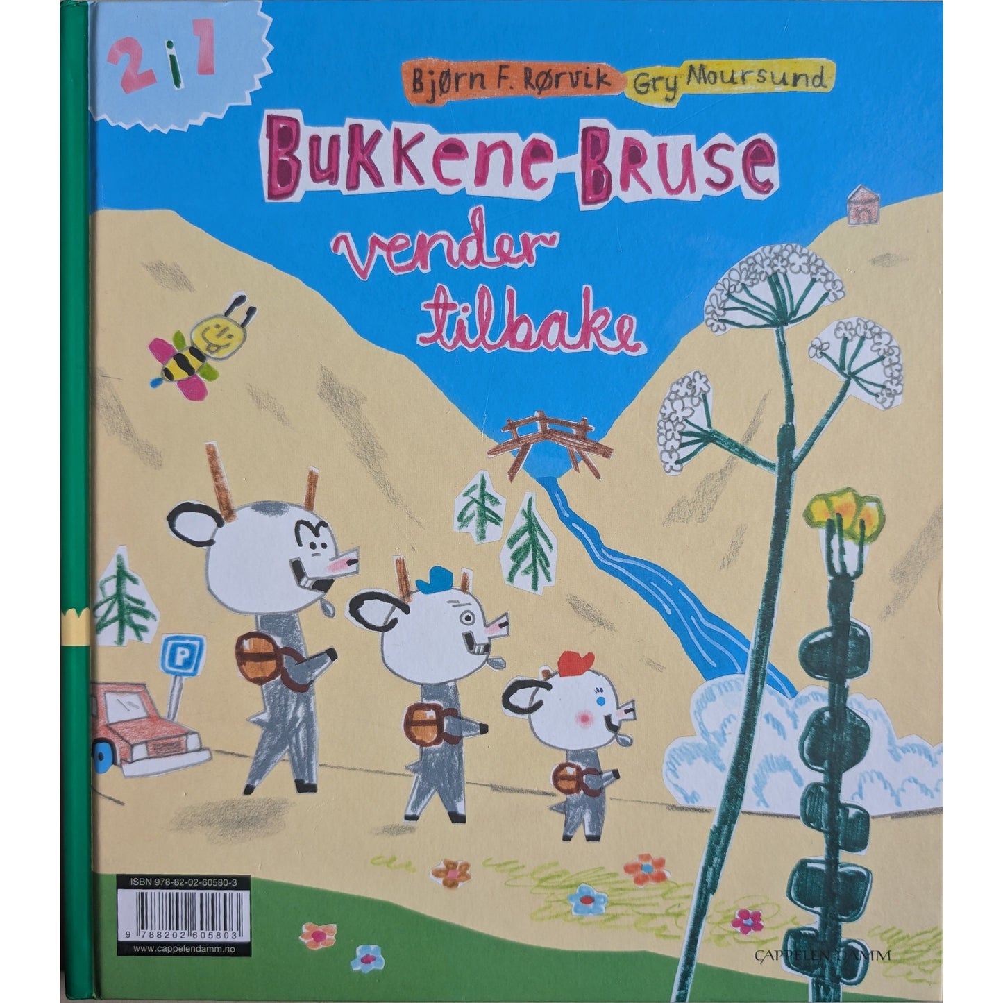 Bukkene Bruse på Badeland / vender tilbake, brukte bøker av Bjørn F. Rørvik