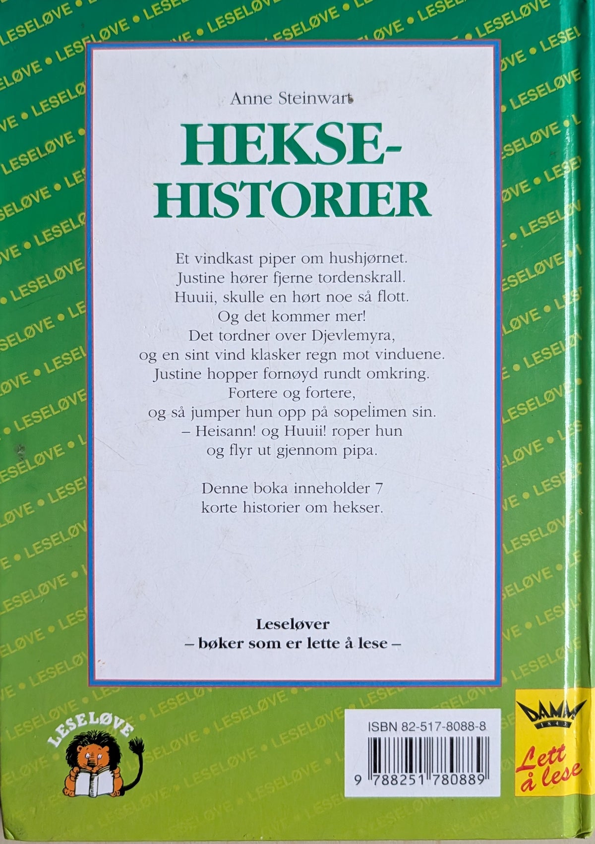 Heksehisorier- Brukte bøker av Anne Steinwart. Leseløve