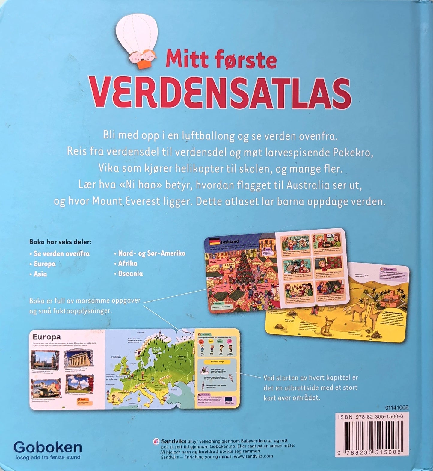 Mitt første verdensatlas - brukte faktabøker for barn hos Inventaret