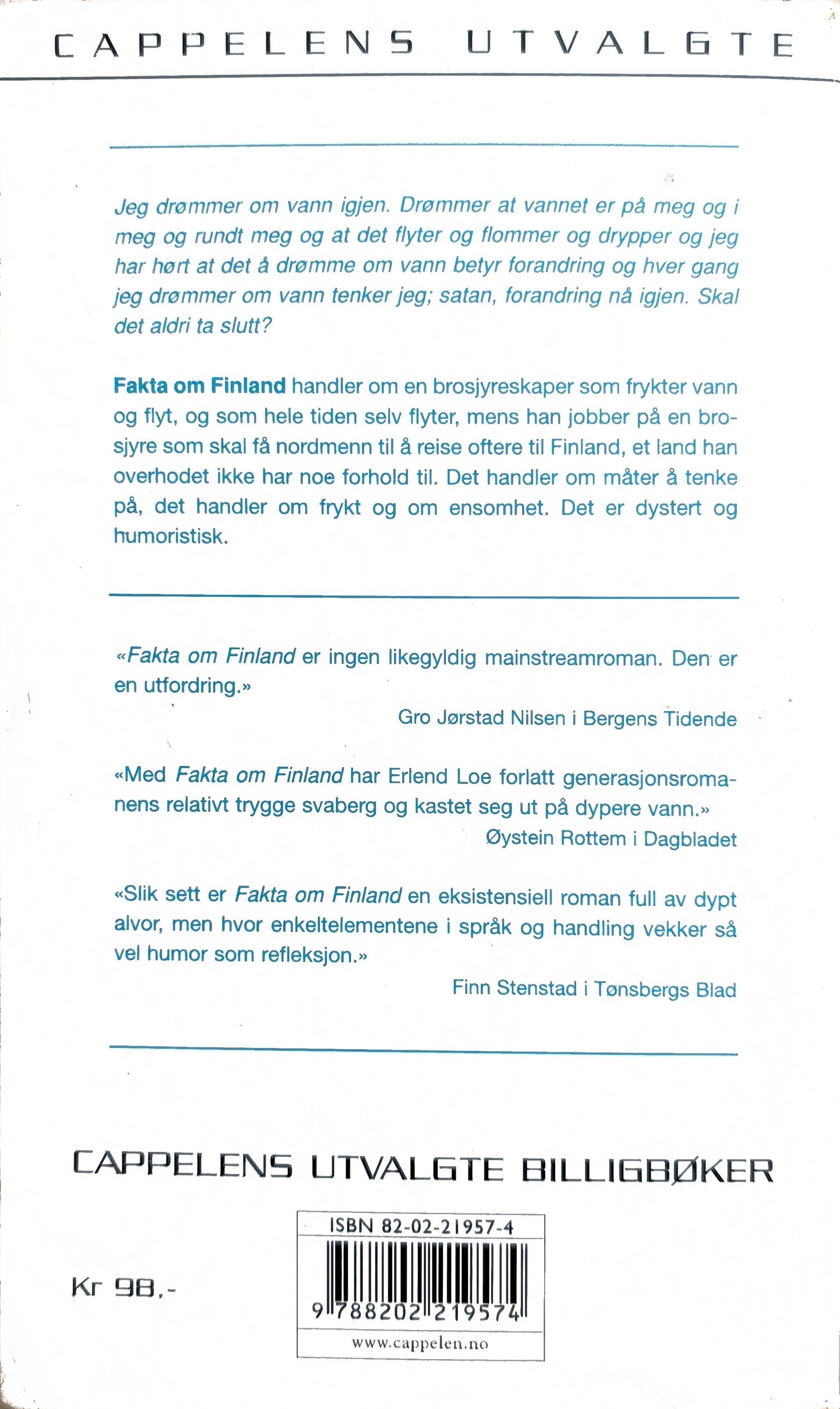 Fakta om Finland. Brukte bøker av Erlend Loe hos Inventaret