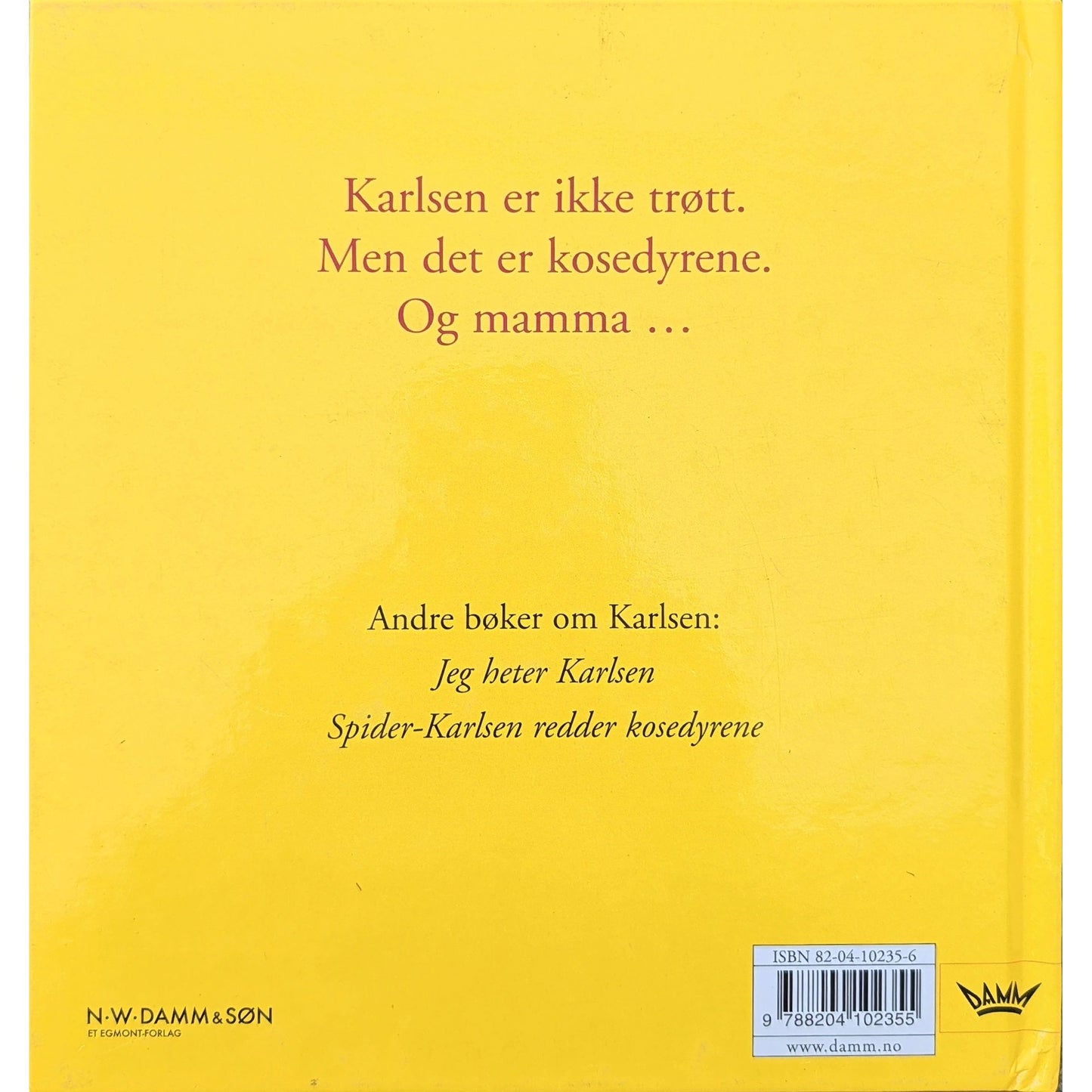 Karlsen er ikke trøtt, brukte bøker av Katti Hoflin hos Inventaret