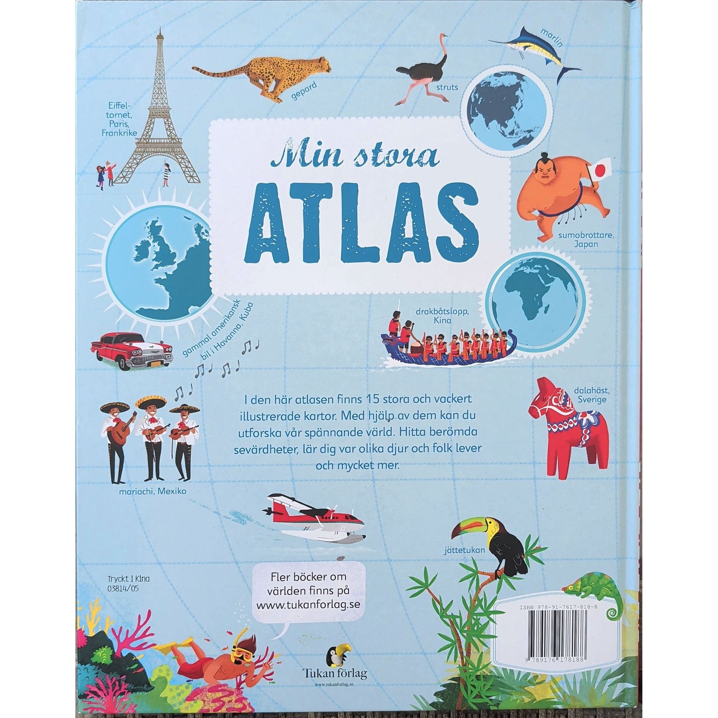 Min stora atlas - brukte bøker på svensk av Emily Bone