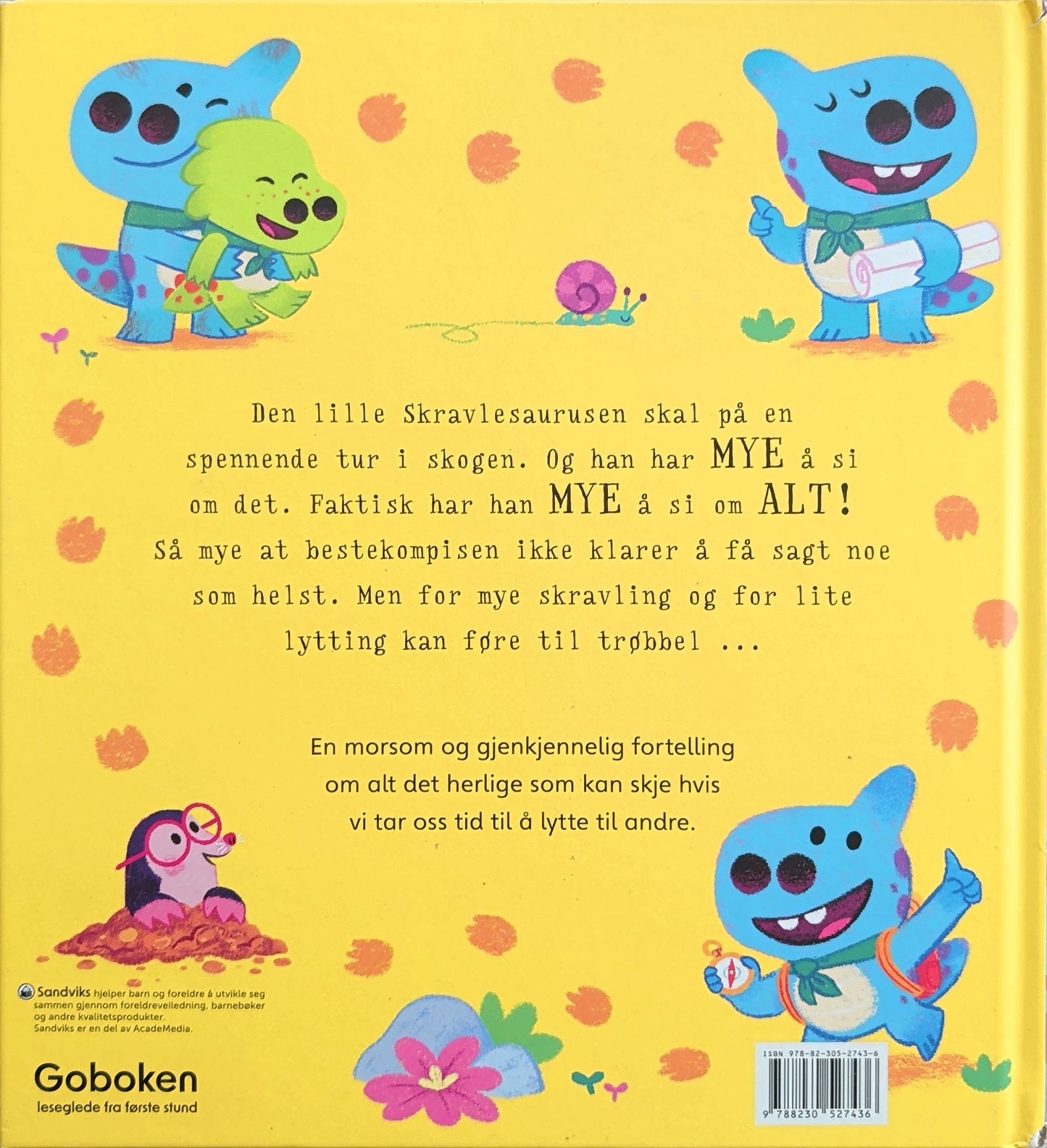 Den lille skravlesaurusen, brukte bøker av Rachel Bright