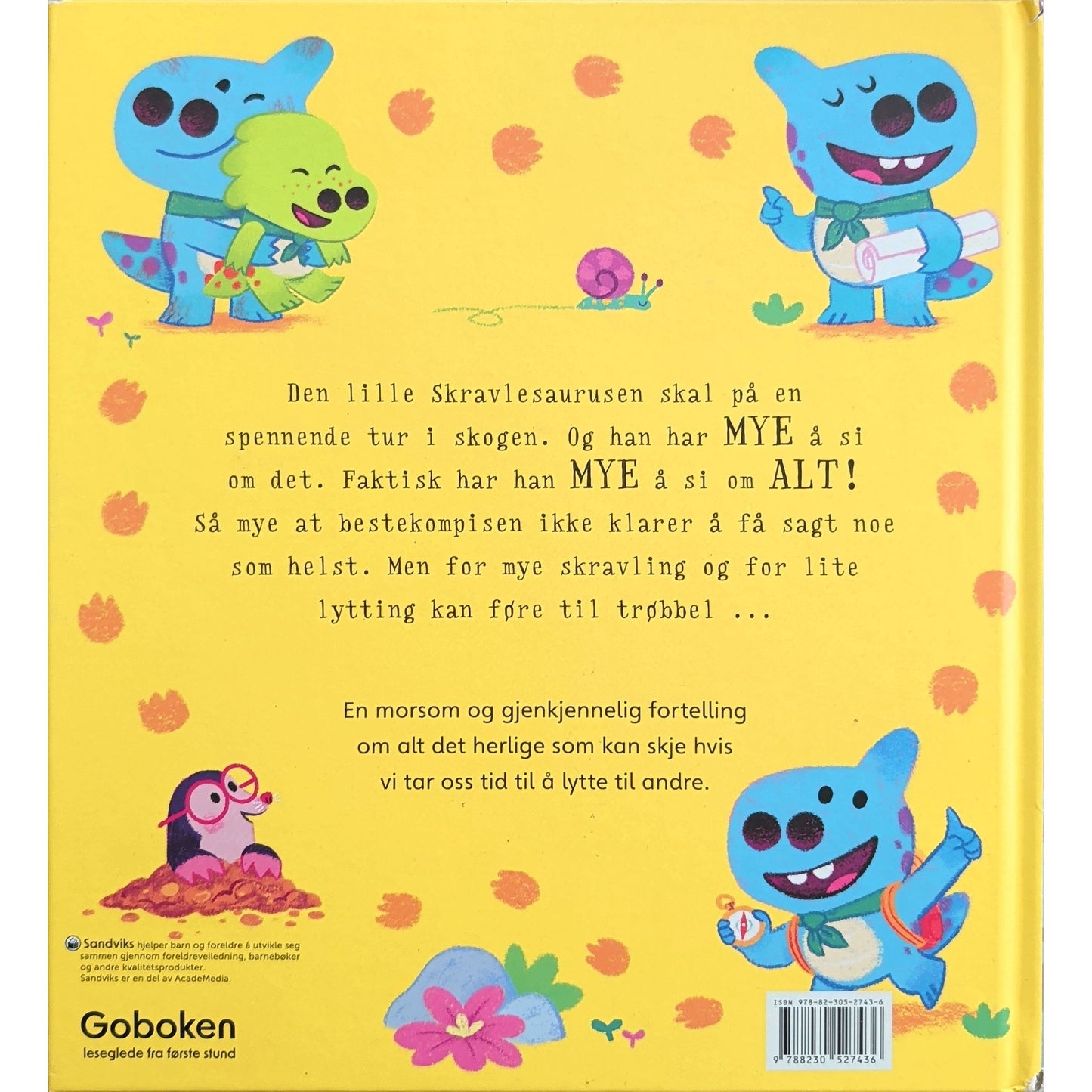 Den lille skravlesaurusen, brukte bøker av Rachel Bright