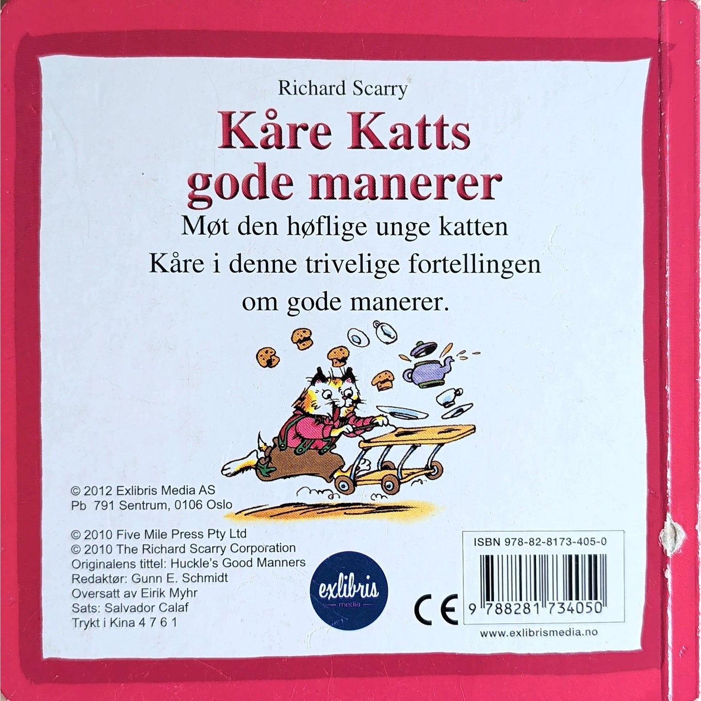 Kåre Katts gode manerer. Brukte kartonerte bøker av Richard Scarry