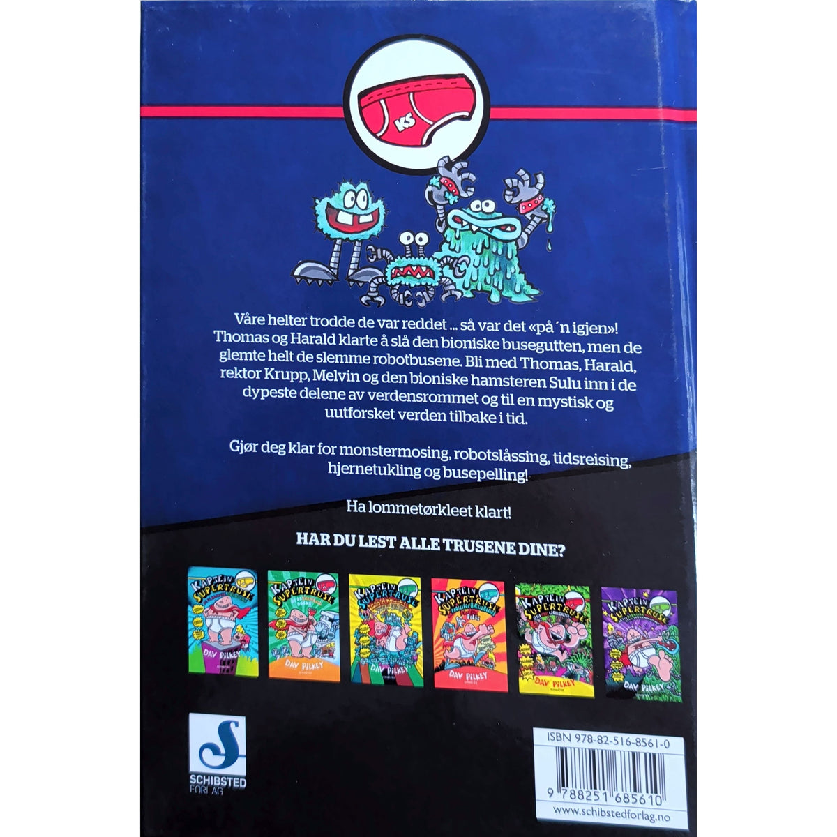 Kaptein Supertruse og den bioniske busegutten, del 2. Brukte bøker av Dav Pilkey