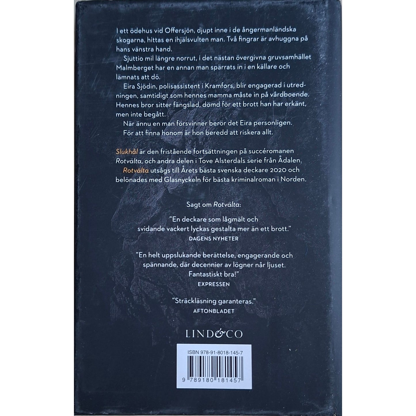 Eira Sjödin 2 - Slukhål, brukte bøker på svensk av Tove Alsterdal