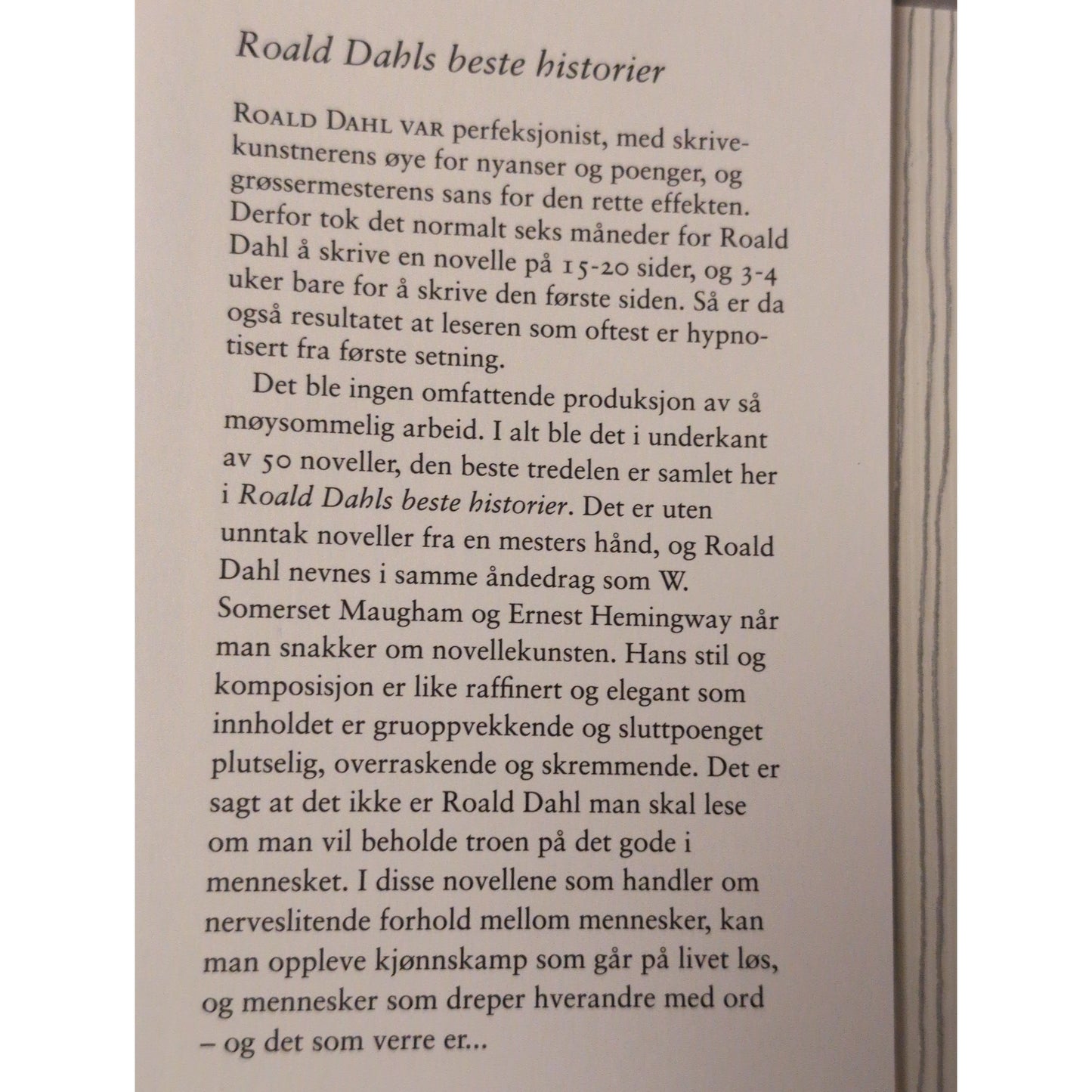 Dahl, Roald: Roald Dahls beste historier