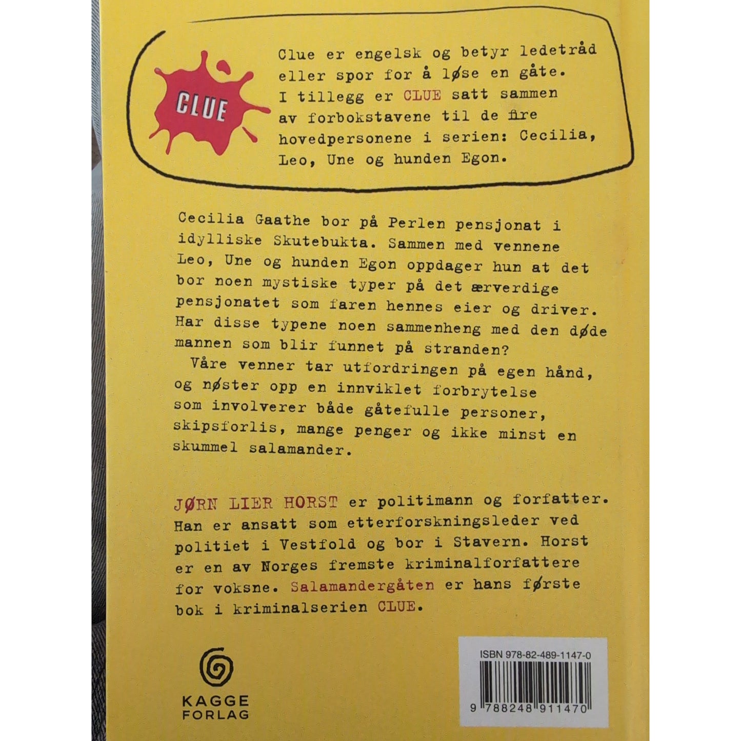 Horst, Jørn Lier: Salamandergåten - Clue-serien 1