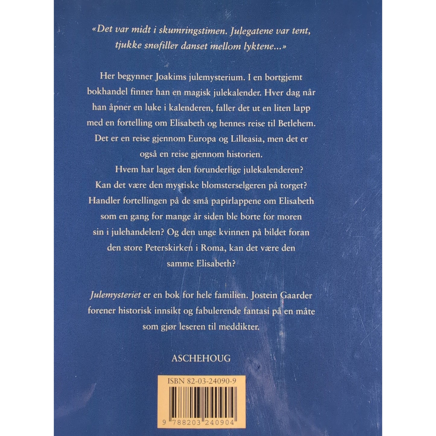 Julemysteriet, brukte bøker av Jostein Gaarder