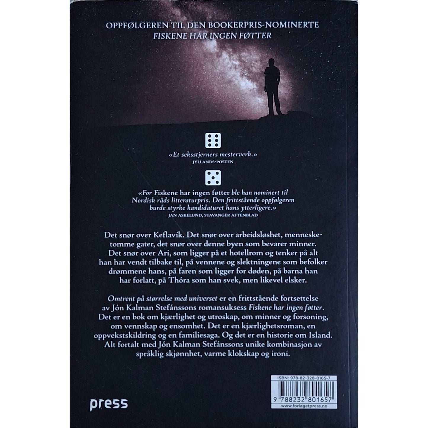 Stéfansson, Jón Kalman: Omtrent på størrelse med universet