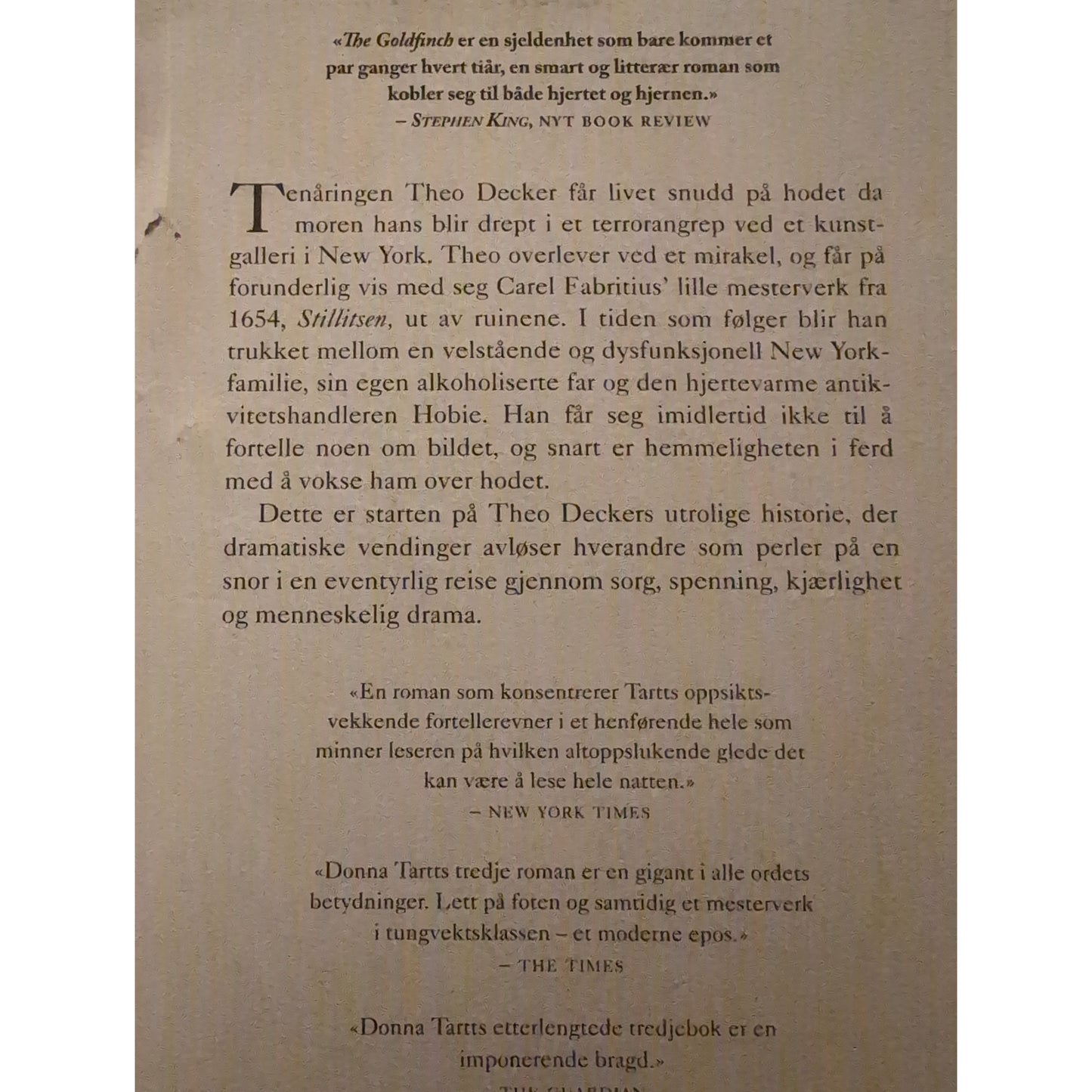 Tartt, Donna: Stillitsen
