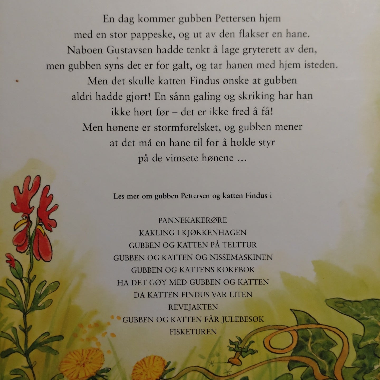 Nordqvist, Sven: Gubben og katten og hanespetaklet