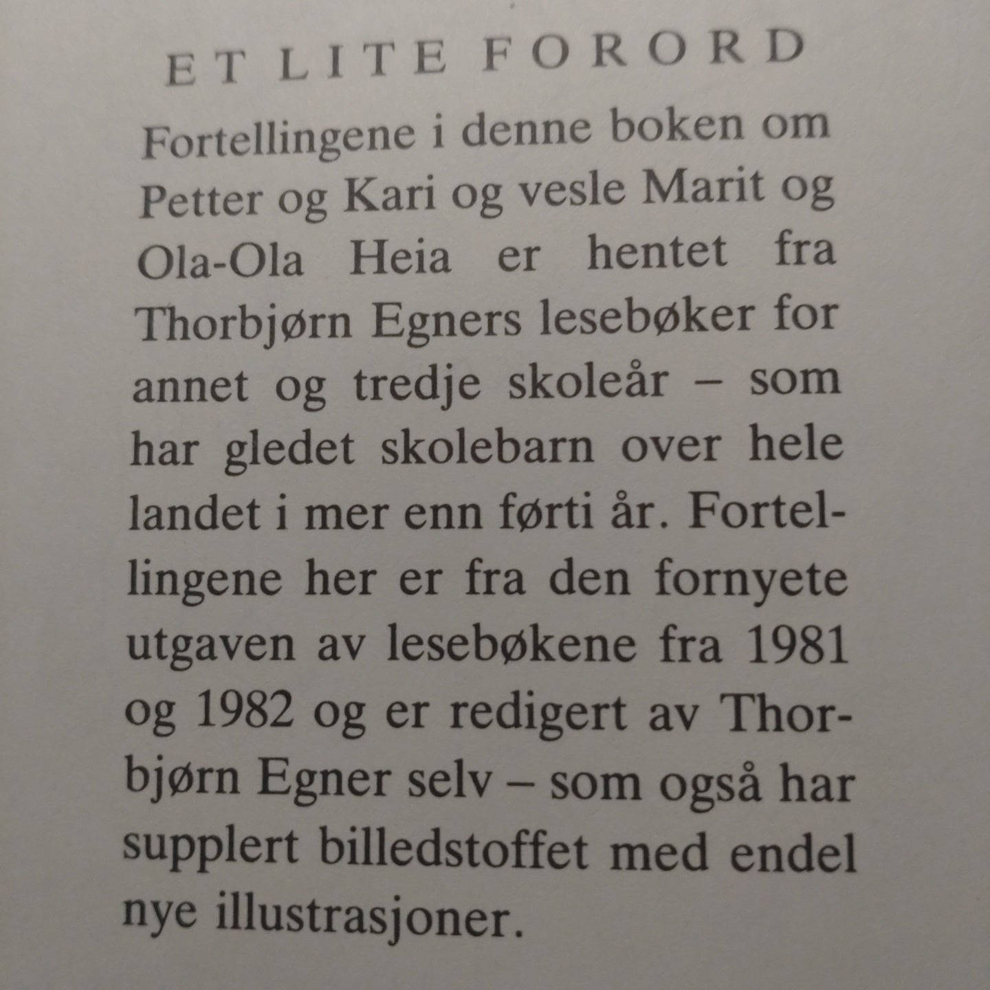 Egner, Thorbjørn: Gode venner