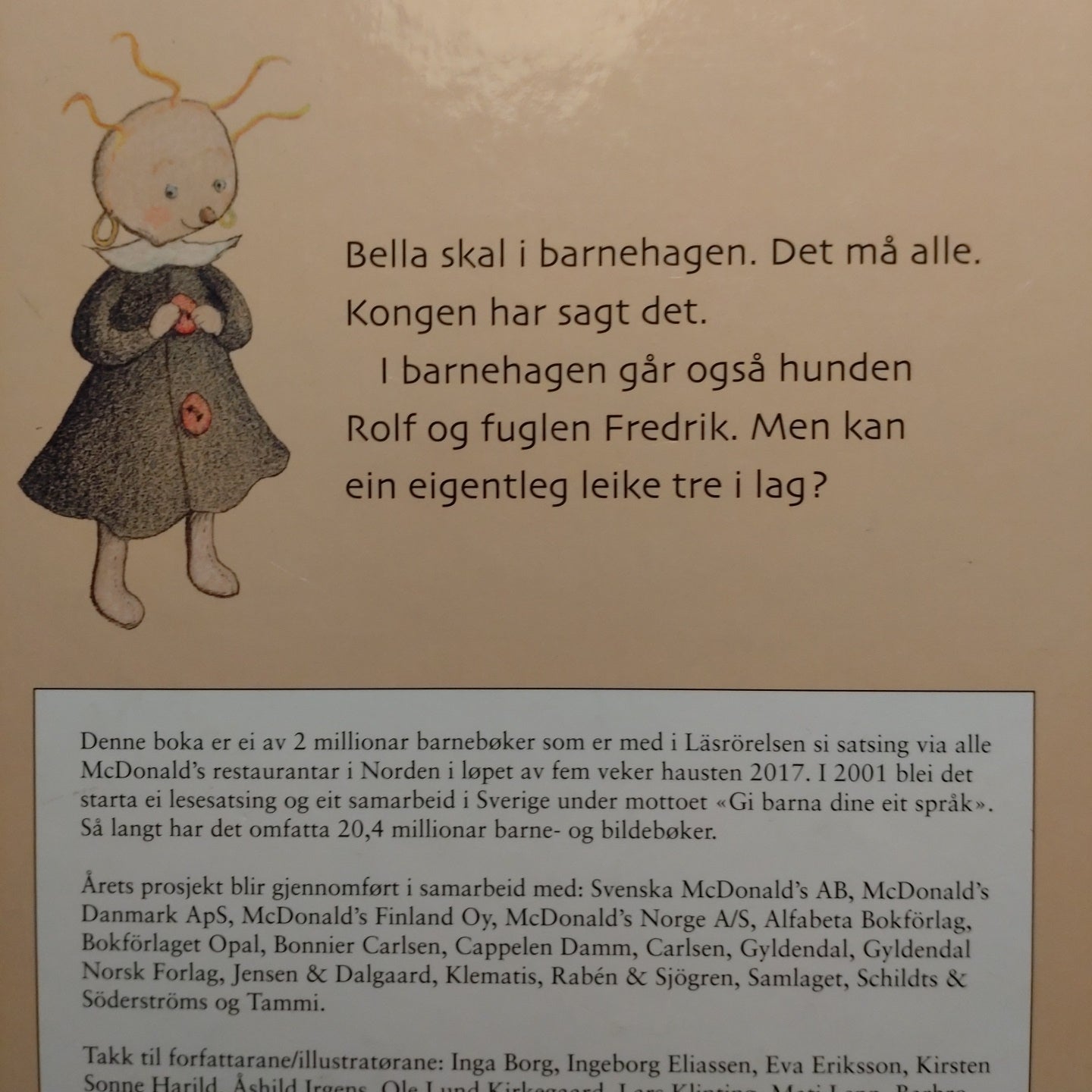 Lindgren, Barbro: Bella i barnehagen