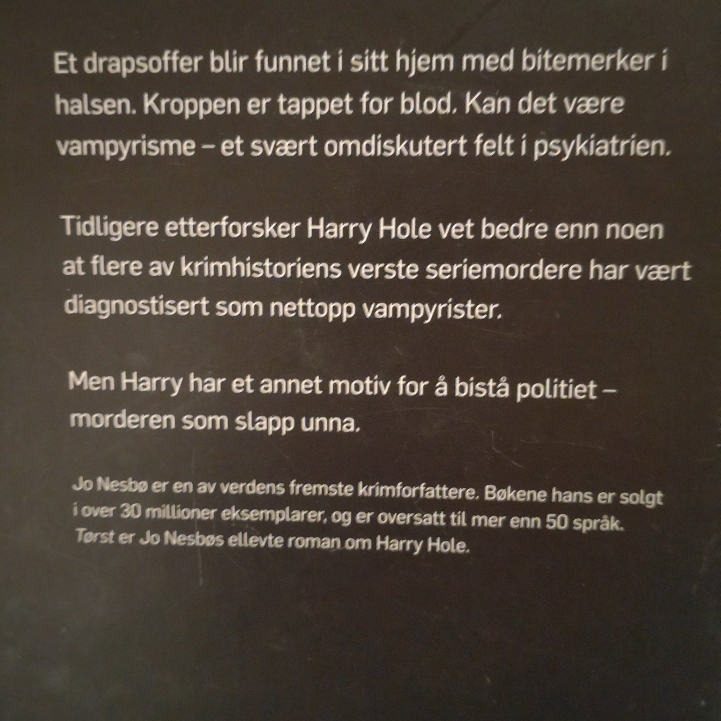 Nesbø, Jo: Tørst - Harry Hole 11