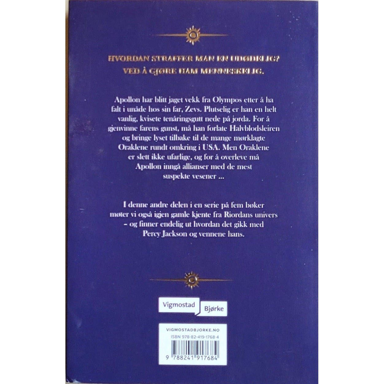 Riordan, Rick: Apollons prøvelser 2 - Den mørke spådommen