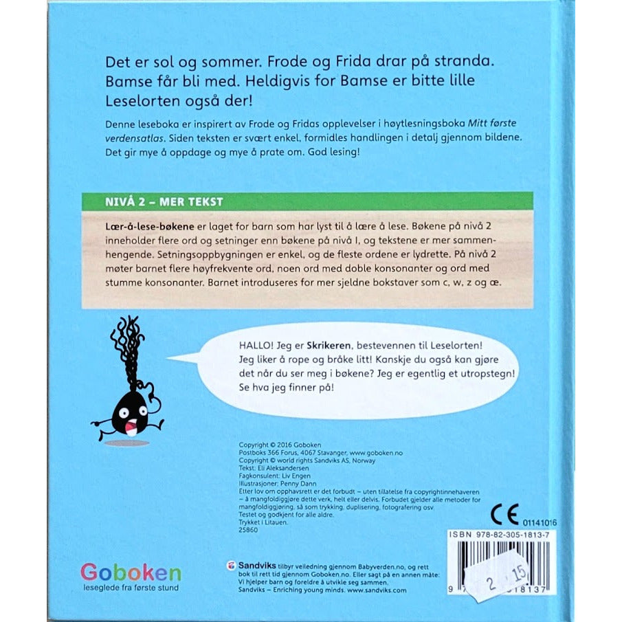 Frode og Frida på stranden