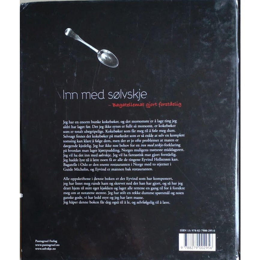 Inn med sølvskje av Anne Kat Hærland og Eyvind Hellstrøm. Brukt bok