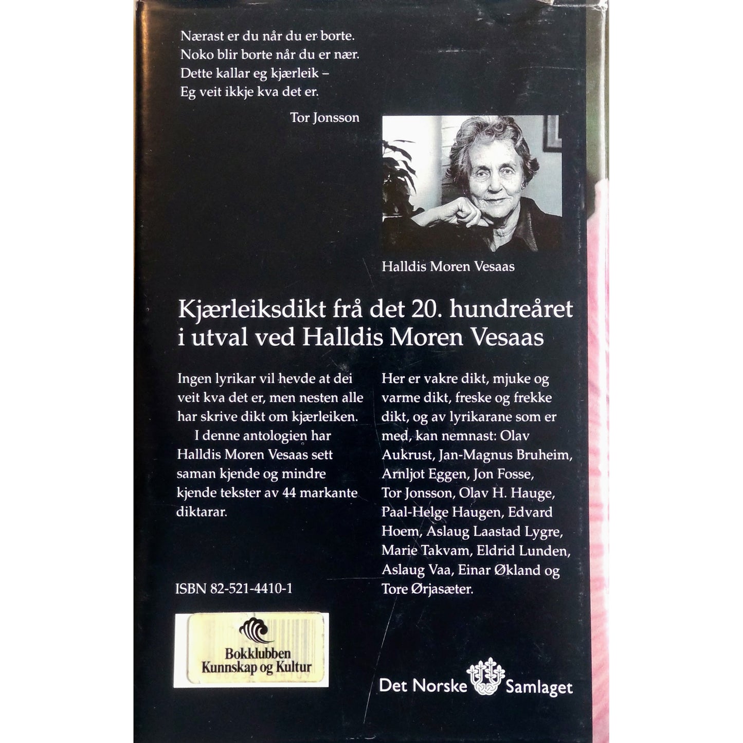 Vesaas, Halldis Moren: Norske kjærleiksdikt. Brukte bøker