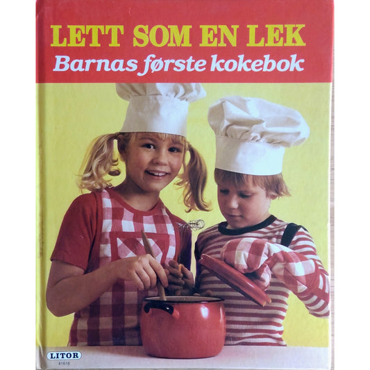 Barnas første kokebok - Lett som en lek. Brukte bøker