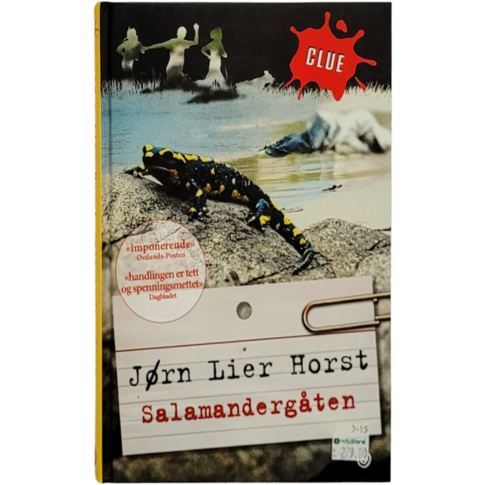 Salamandergåten Clue serien 1 Brukt bok av Jørn Lier Horst Inventaret Salamandergåten Clue serien 1 Brukt bok av Jørn Lier Horst Inventaret