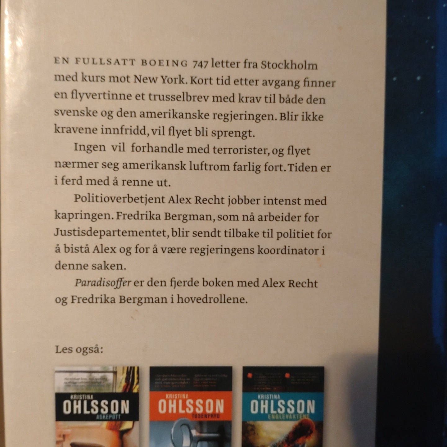 Ohlsson, Kristina: Alex Recht 4 - Paradisoffer