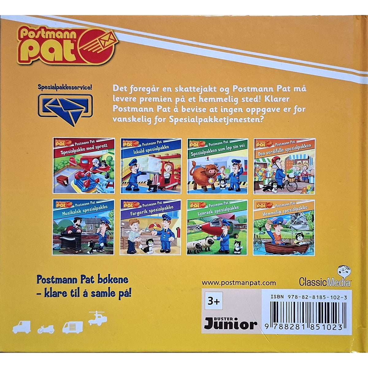 Postmann Pat - Hemmelig spesialpakke, bakside
