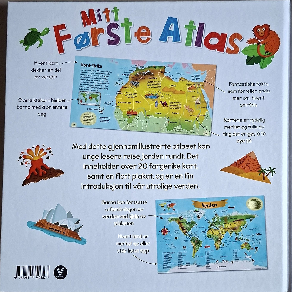 Mitt første atlas, bakside