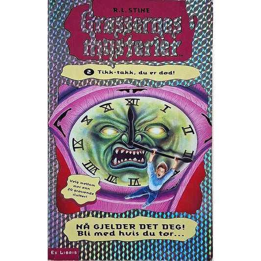 Grøssernes mysterier 2 - Tikk-takk, du er død!, brukte bøker av R.L. Stine