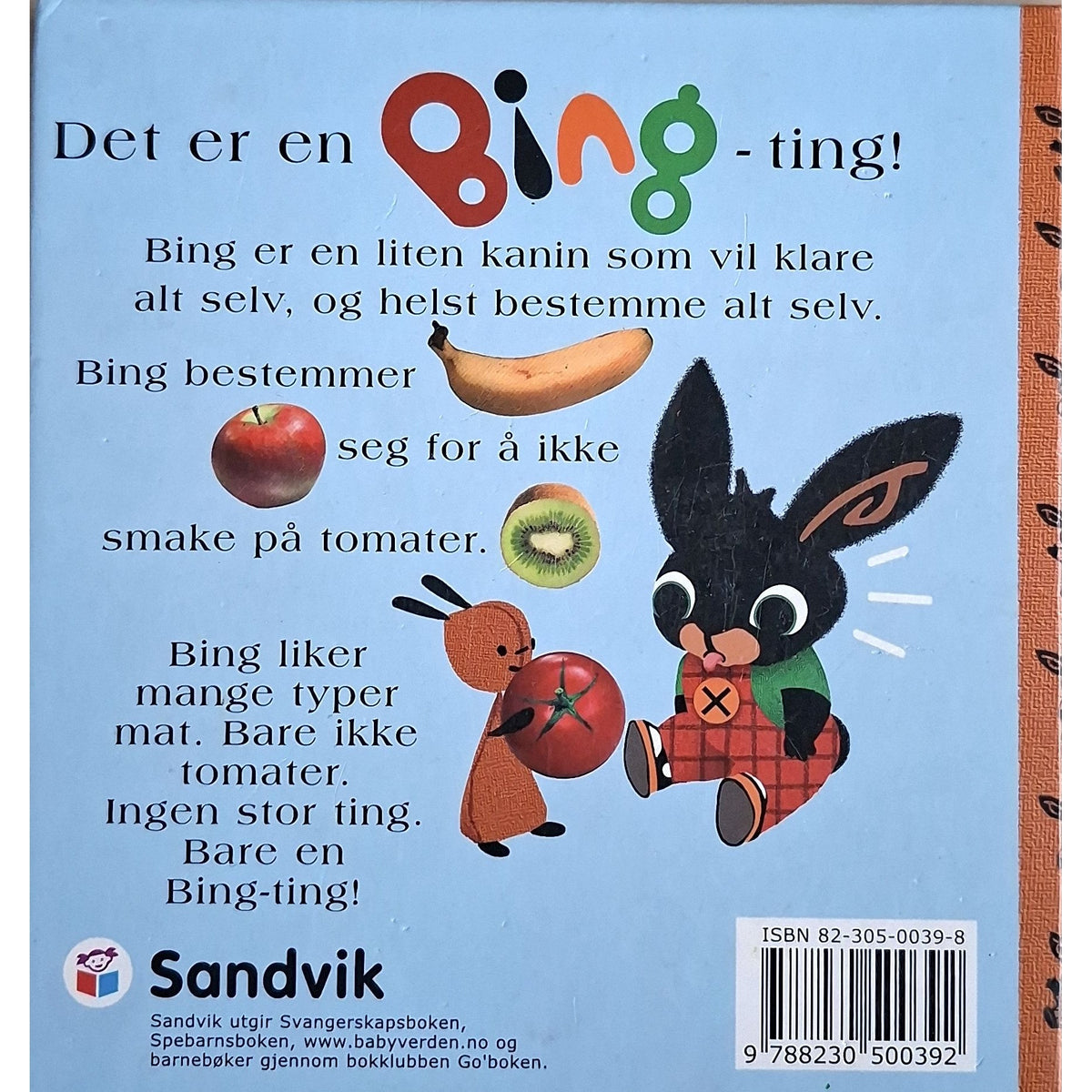 Bing - Å smake, bakside