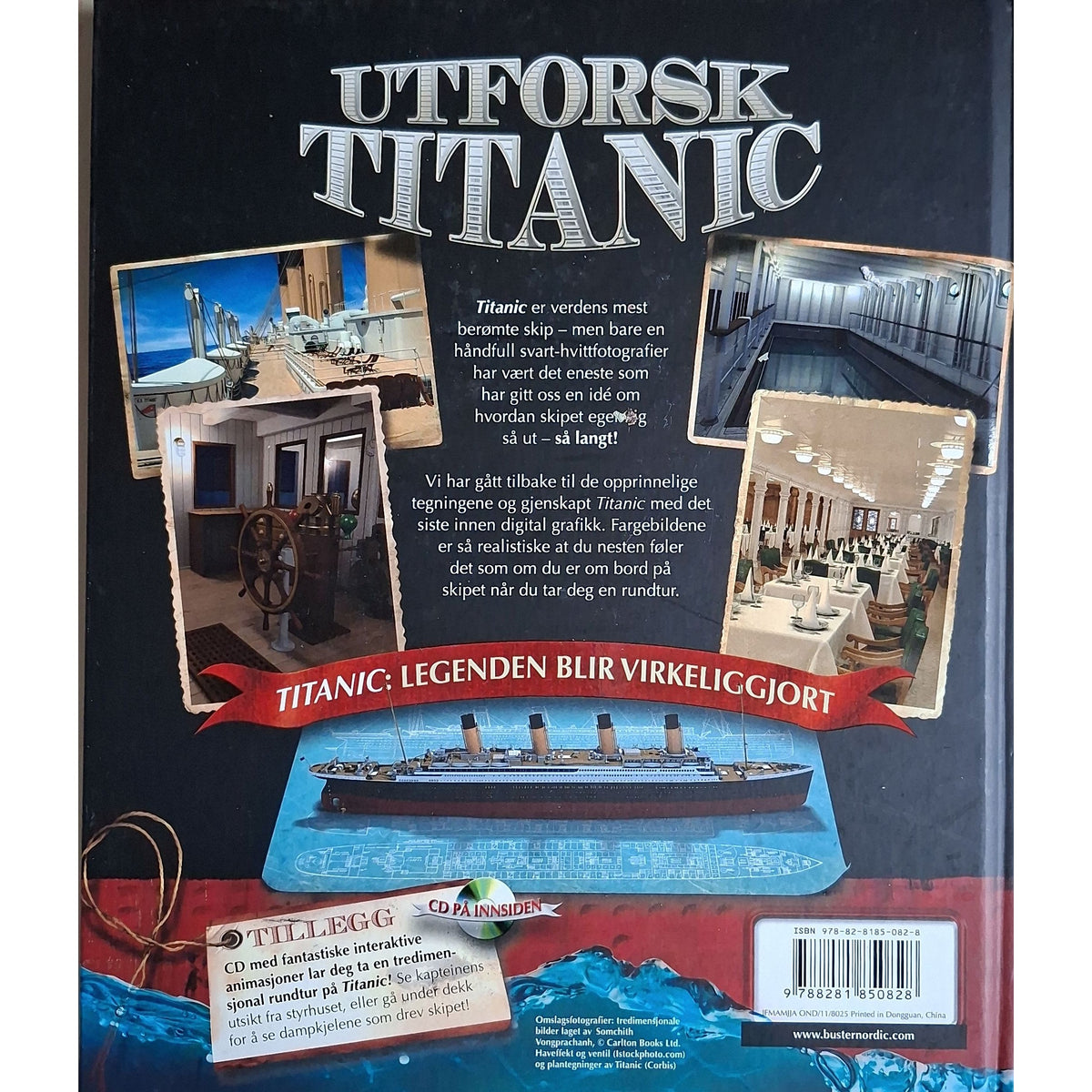 Utforsk Titanic, bakside