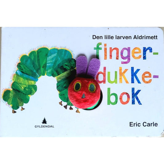 Den lille larven aldrimett - Fingerdukkebok, brukte bøker av Eric Carle