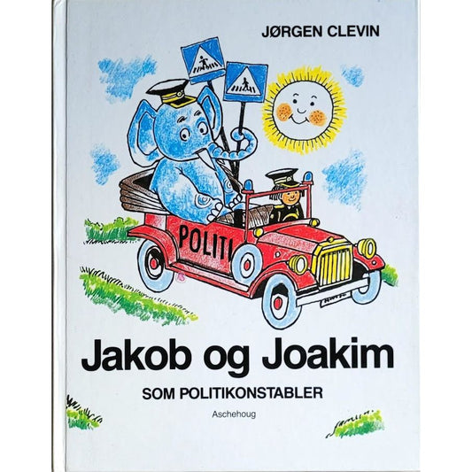 Jakob og Joakim som politikonstabler, brukte bøker av Jørgen Clevin
