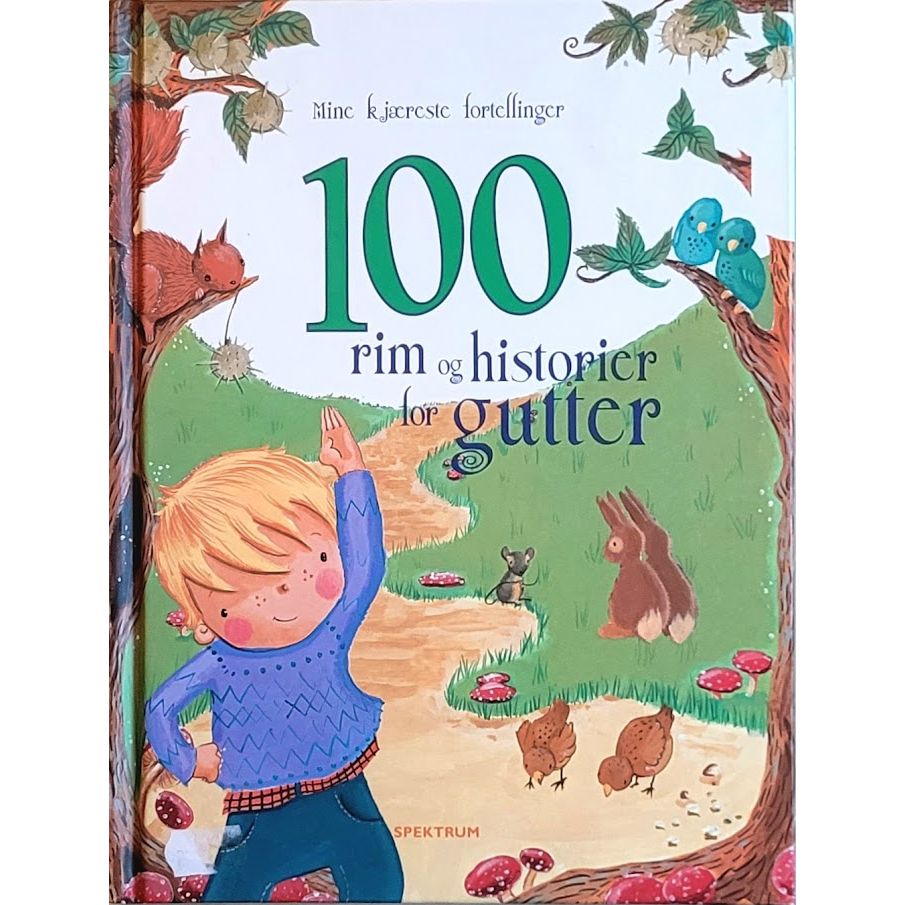 100 rim og historier for gutter - Brukte barnebøker