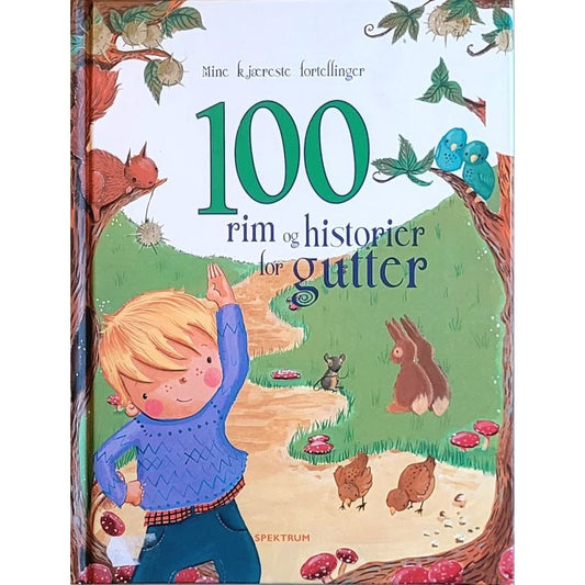 100 rim og historier for gutter - Brukte barnebøker