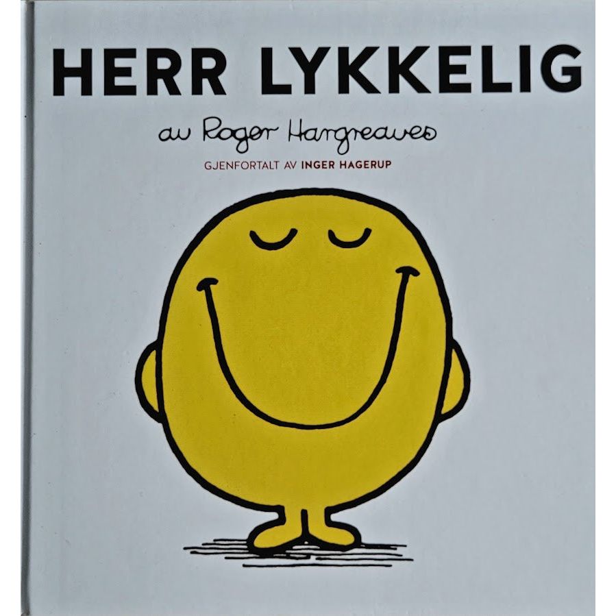 Herr Lykkelig, brukte bøker av Roger Hargreaves og Inger Hagerup