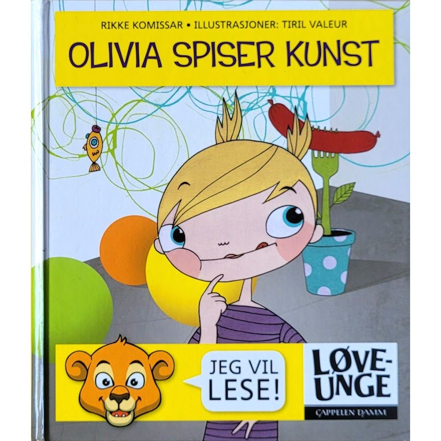 Olivia spiser kunst, brukte bøker av Rikke Komissar og Tiril Valeur