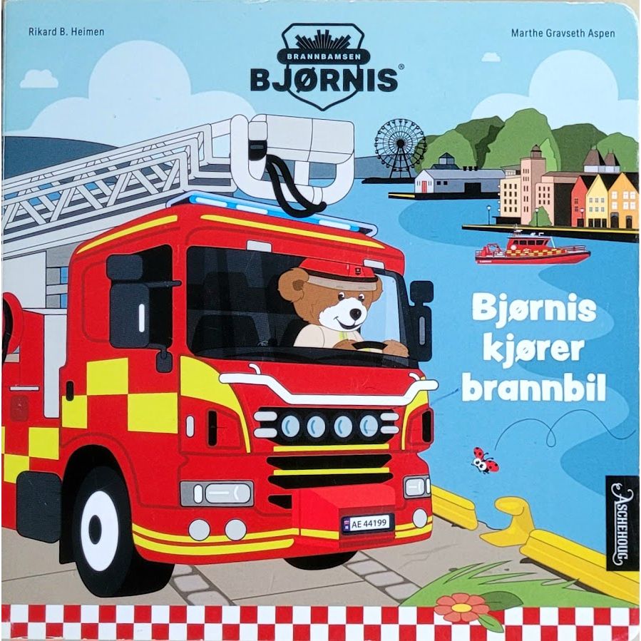 Brannbamsen Bjørnis - Bjørnis kjører brannbil, brukte bøker av Rikard B. Heimen