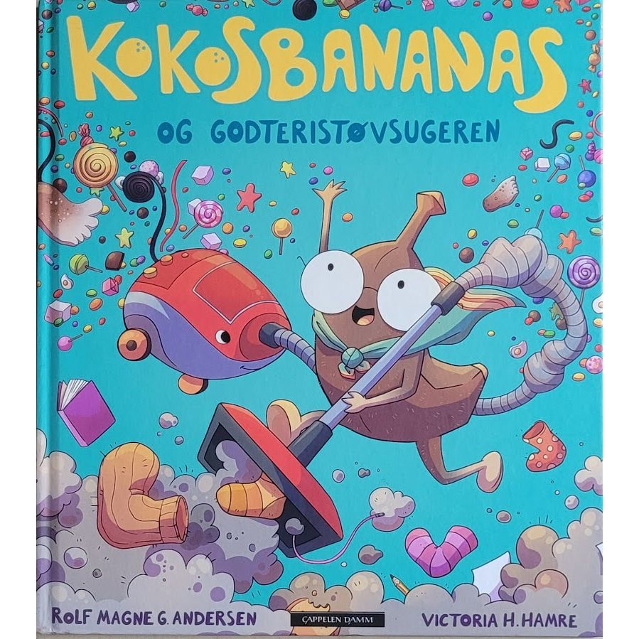 Brukte barnebøker av Rolf Magne G. Andersen: Kokosbananas og godteristøvsugeren
