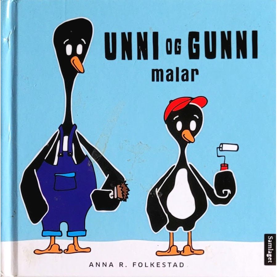 Gunni Rapper Unni og Gunni malar, brukte bøker av Anna R. Folkestad – Inventaret