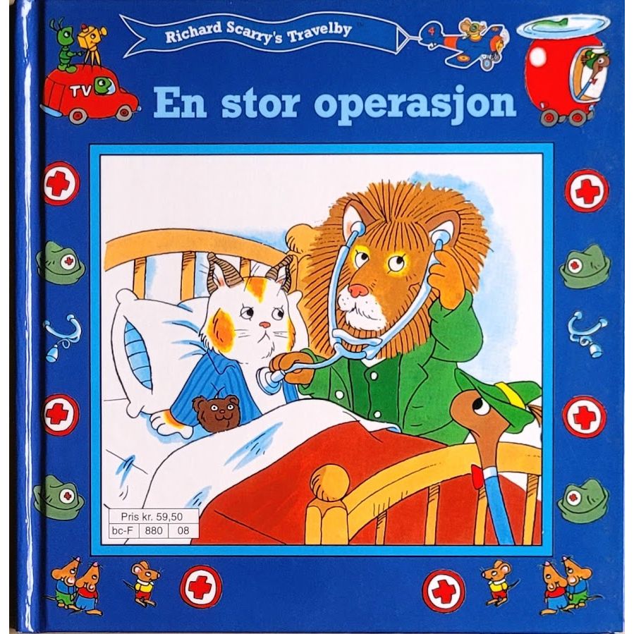 Richard Scarry's Travleby: En stor operasjon - Brukte bøker