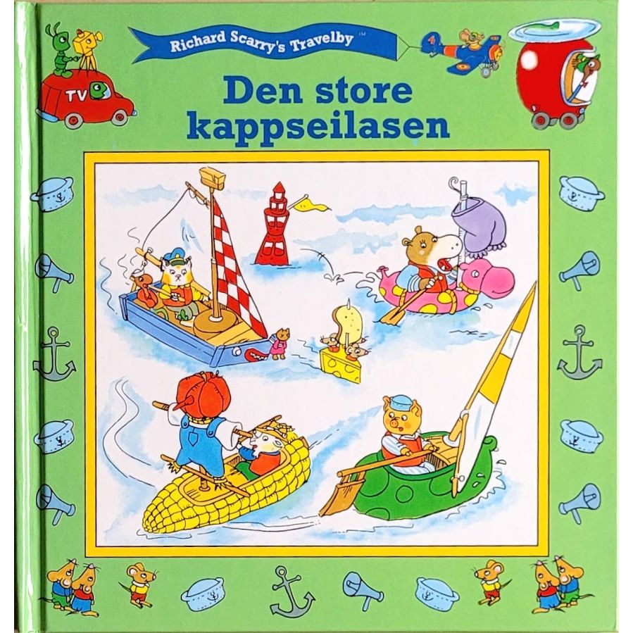 Richard Scarry's Travleby: Den store kappseilasen - Brukte bøker