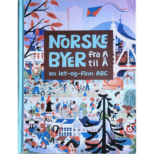 Brukte barnebøker: Norske byer fra A til Å - En let-og-finn ABC