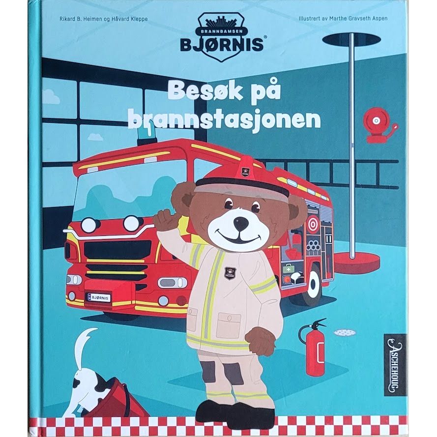 Brannbamsen Bjørnis - Besøk på brannstasjonen, brukte bøker av Rikard B. Heimen