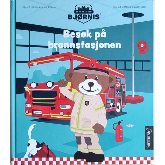 Brannbamsen Bjørnis - Besøk på brannstasjonen, brukte bøker av Rikard B. Heimen