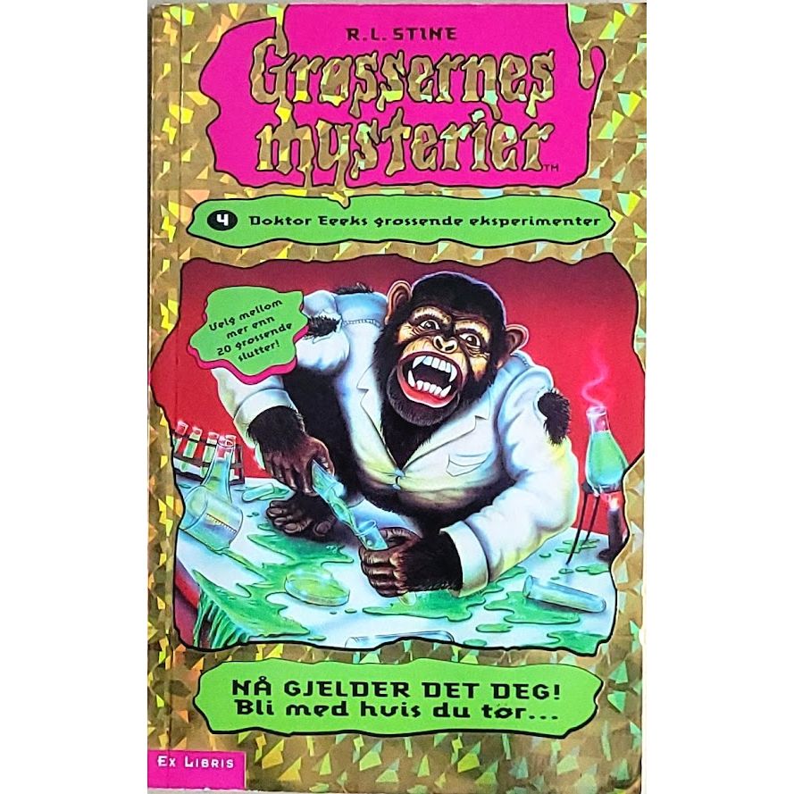 Grøssernes mysterier 4 - Doktor Eeeks grøssende eksperimenter - Brukte bøker av R.L. Stine