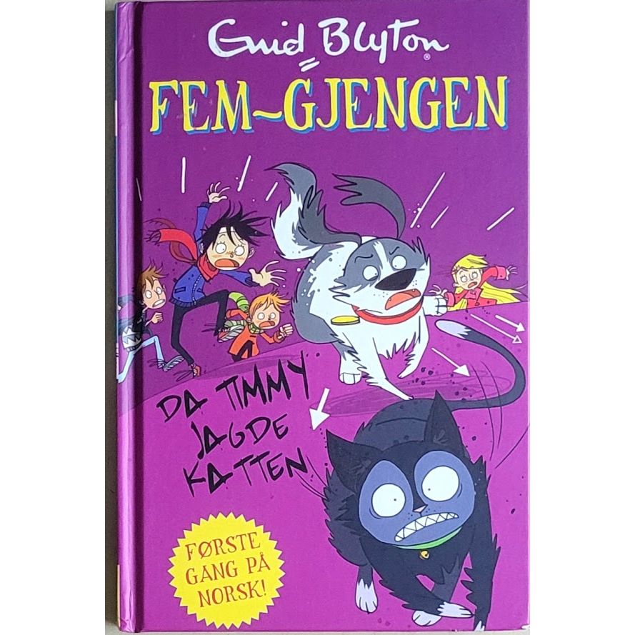 Fem-gjengen - Da Timmy jagde katten, brukte bøker av Enid Blyton