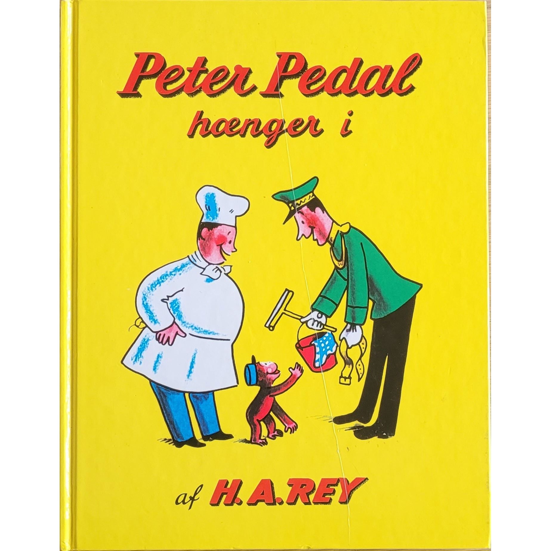Peter Pedal hænger i, brukte bøker av H.A. Rey