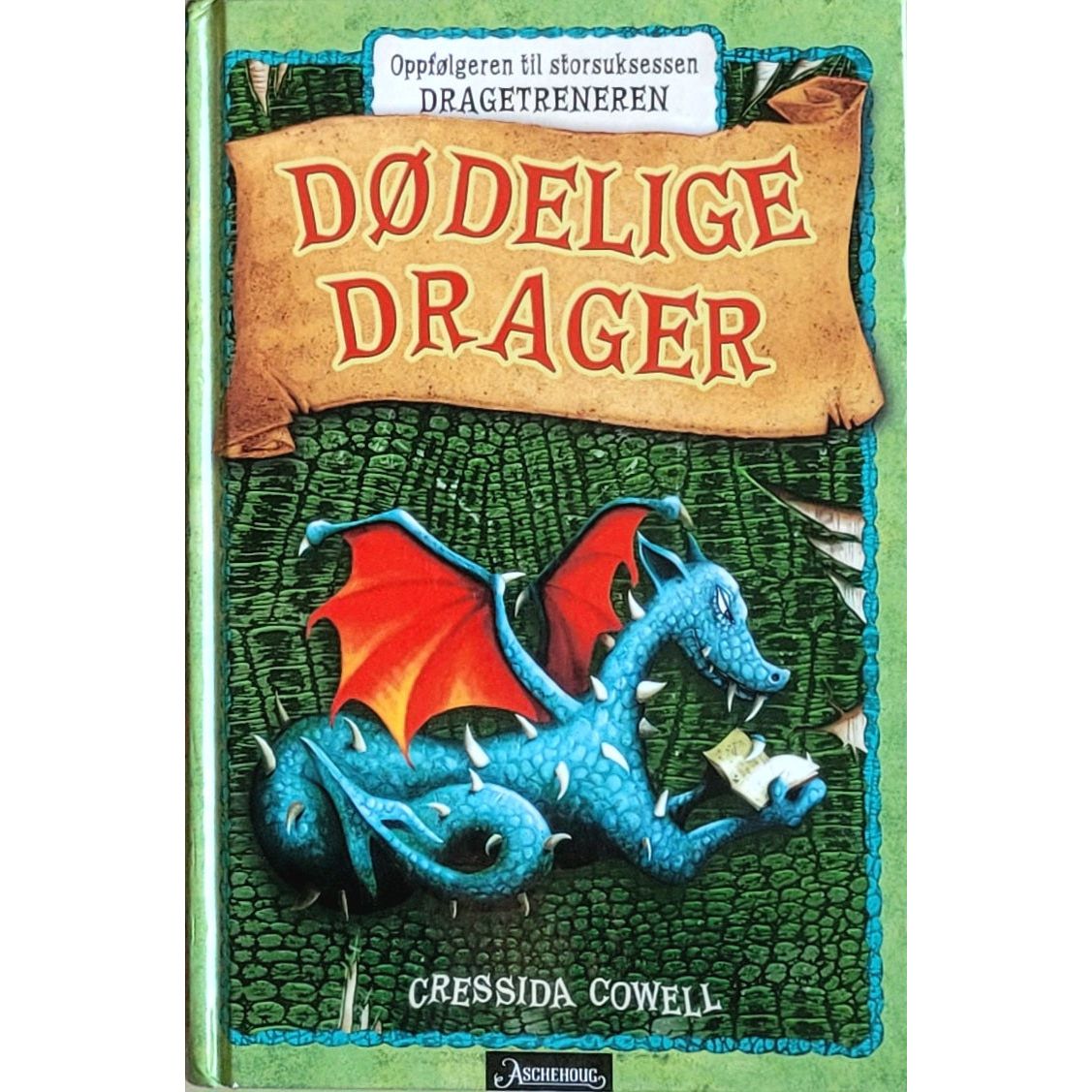 Dødelige drager, brukte bøker av Cressida Cowell